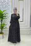 Zambak Elbise Siyah