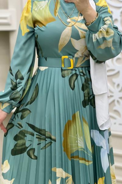 Zambak Elbisem Mint Yeşili