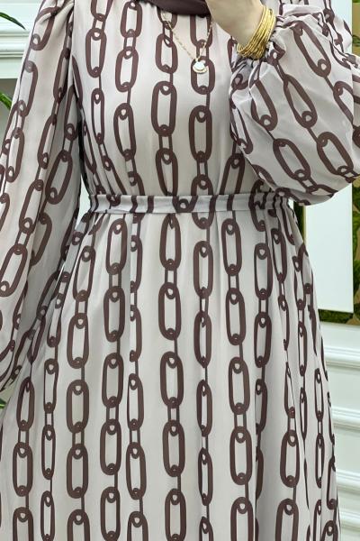 Zen Elbise Kahverengi