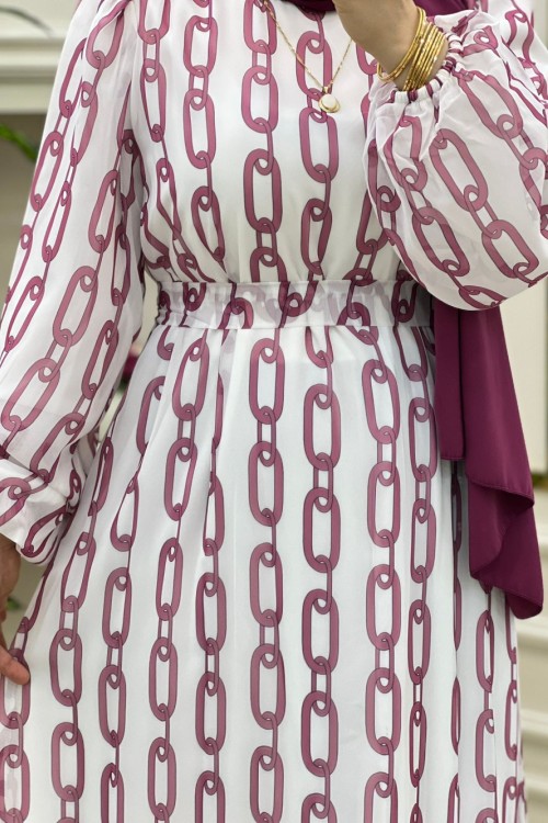 Zen Elbise Pembe