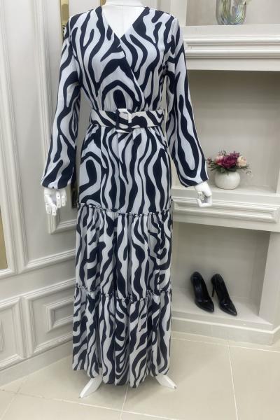 Zeruş Tesettür Elbisem  Siyah