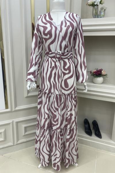 Zeruş Tesettür Elbisem Gül Rengi