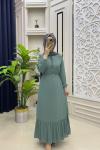 Zuhal Elbise  Mint Yeşili