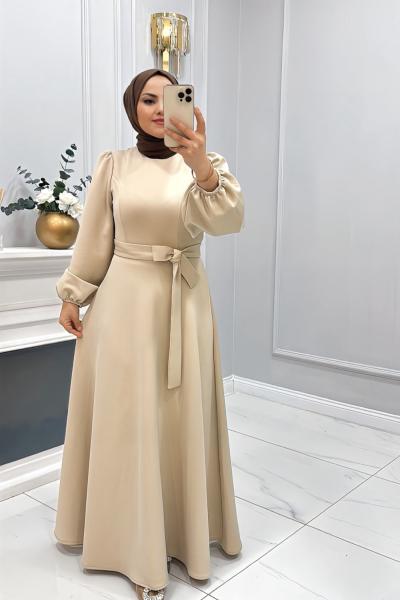 Elbise Dalgıç Nihan Krem