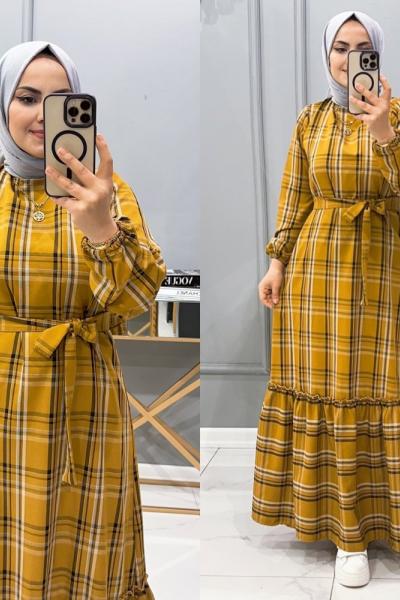 Elbise Ekose Günel Sarı