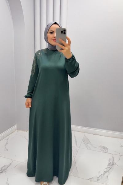Elbise Firuze Yeşil