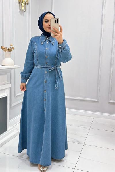 Elbise Kot Aşk Açık Mavi