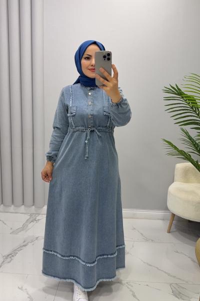 Elbise Kot Rabiş Mavi