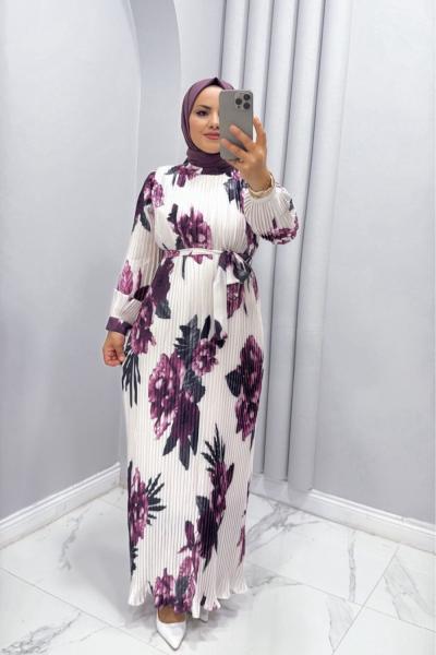 ELBİSE PİLiSELİ CENNET Lila