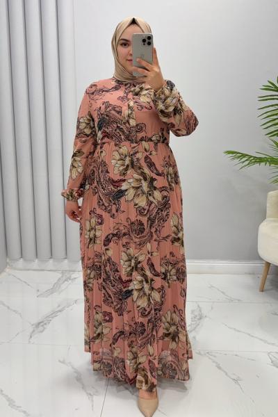 Elbise Şifon zambak  Gül