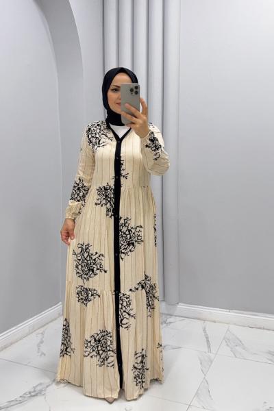 Elbise Viskon Mercan  Siyah