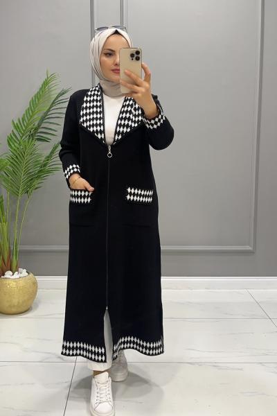 Hırka Triko Selen Siyah