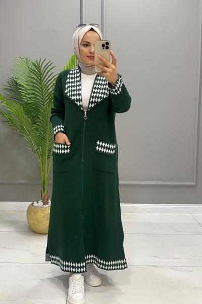 Hırka Triko Selen Zümrüt