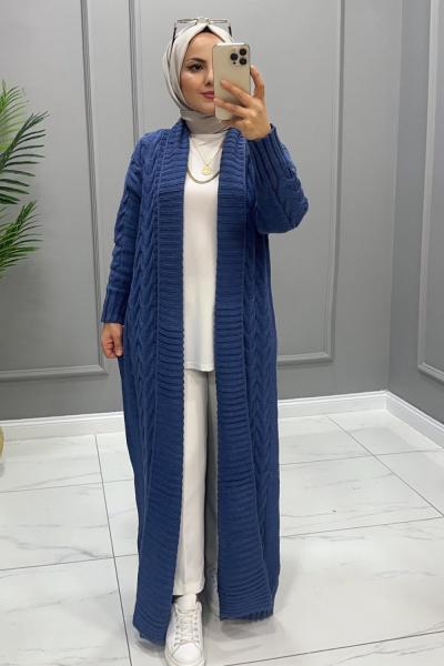 Hırka Triko Deniz Mavi