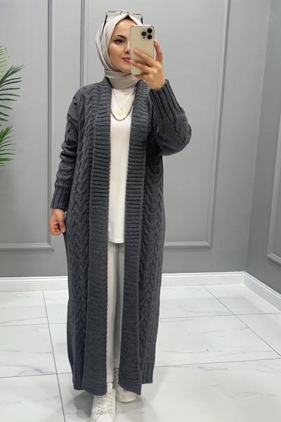 Hırka Triko Deniz Füme