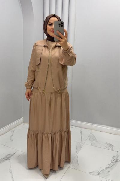 Jileli takım Nehir Krem