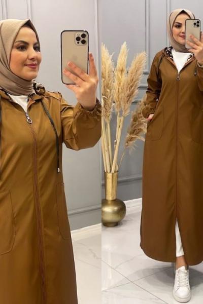 Kap Bondik İçi Leopar Cep Sütlü Kahve