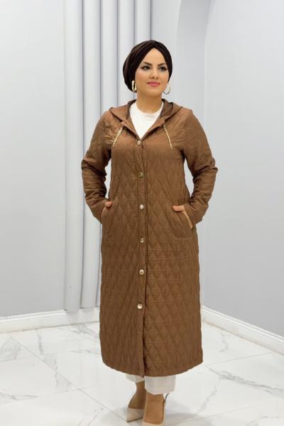 Kap Kapitone Çağla Kahverengi