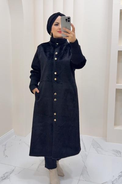 Kap kürk Aygül Siyah