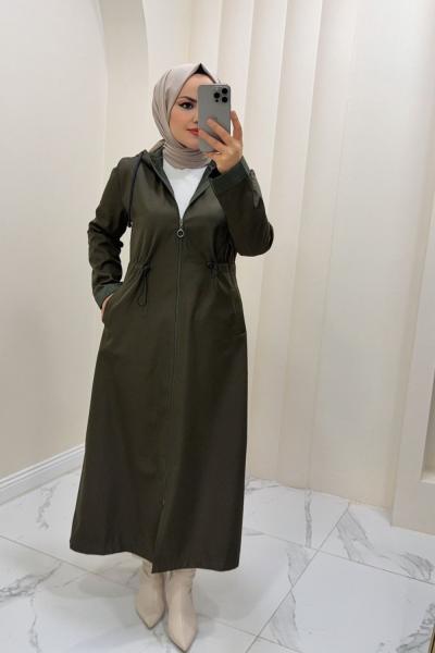 Parka İçi Yünlü Sevda Kaban Haki