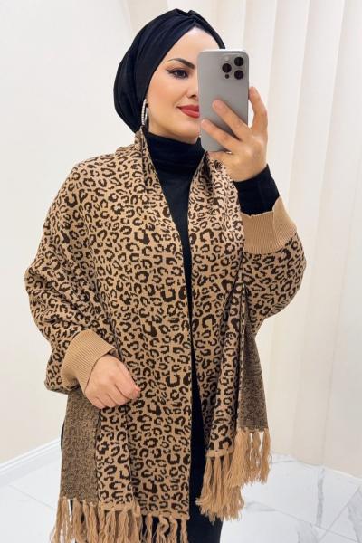 ŞAL TRİKO MİHRA Kahverengi