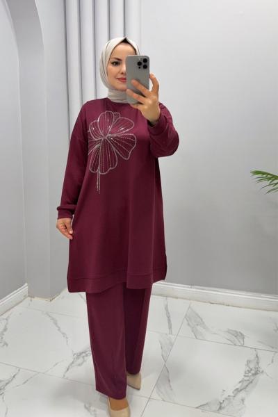 Takım ikili şeyma Bordo