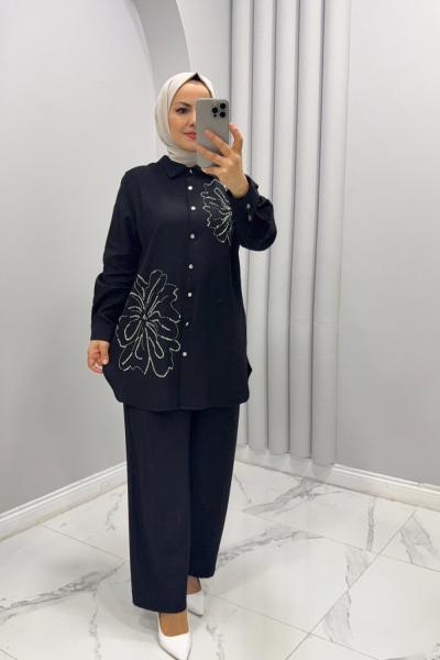 Takım ikili Yonca Siyah