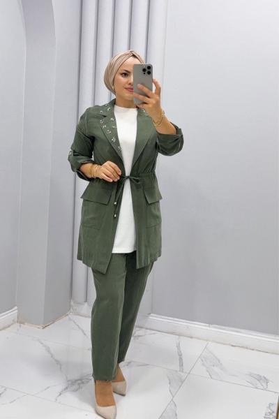 Takım ikili Kupra tensel Lara  Haki