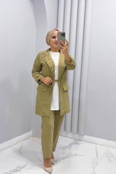 Takım ikili Kupra tensel Lara  Yağ Yeşili