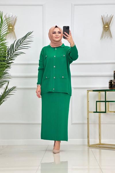 AYBÜKE ETEKLİ TAKIM-BENETTON YEŞİL