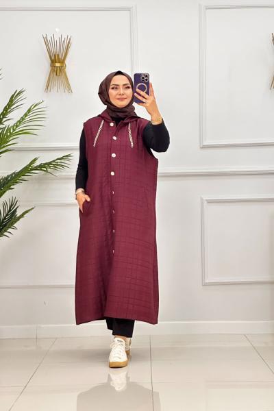 ESİN YELEK - BORDO