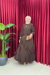 ESMA ETEKLİ TAKIM - KAHVERENGİ