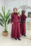 HİFA ETEKLİ TAKIM - BORDO