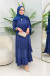 HÜSNA ETEKLİ TAKIM - İNDİGO