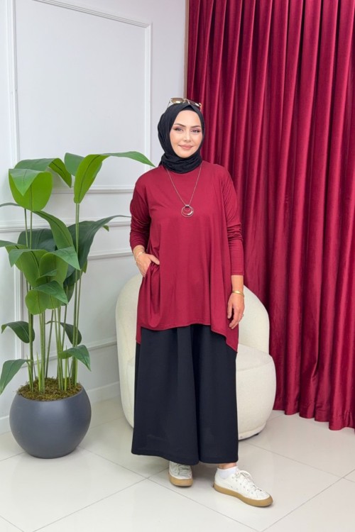 LİNA PENYE TUNİK - BORDO