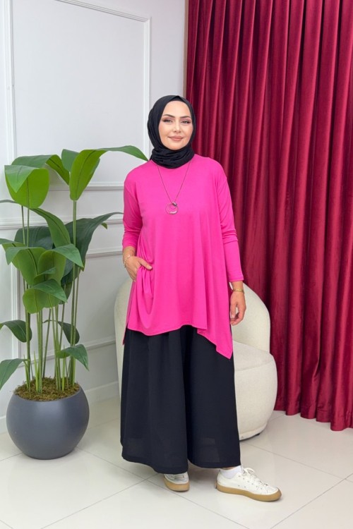 LİNA PENYE TUNİK - PEMBE