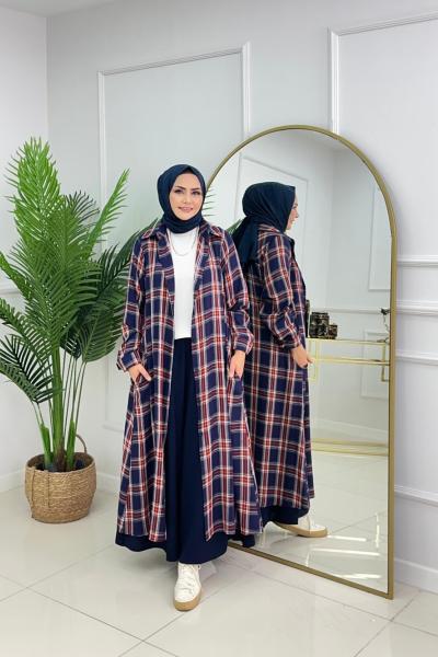 RANA EKOSE TUNİK - LACİVERT