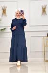 YÜSRA ELBİSE - LACİVERT