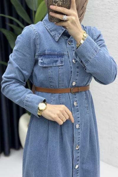 Asude Kot Elbise Tesettür Giyim