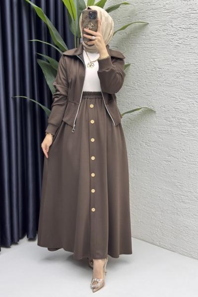 Dilruba Etekli Takım Tesettür Giyim