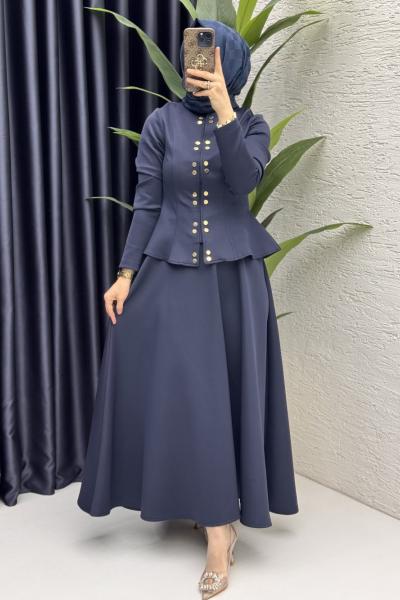 Eflal Etekli Takım Tesettür Giyim