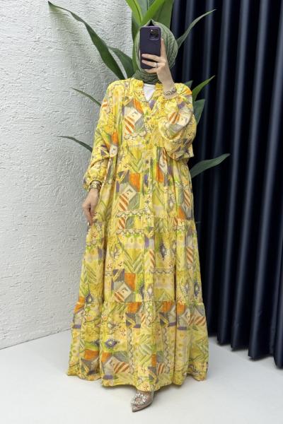 Etnik Elbise Tesettür Giyim