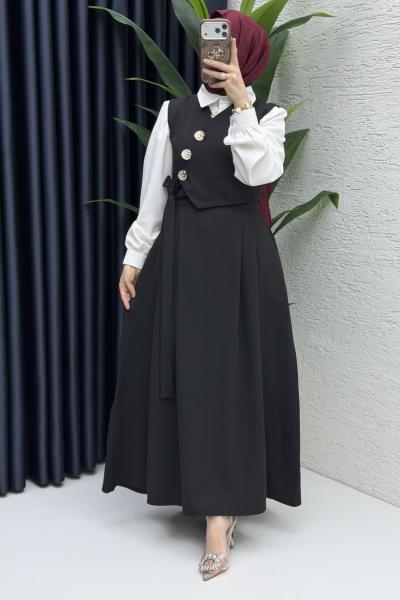 Lalezar Etekli Takım Tesettür Giyim