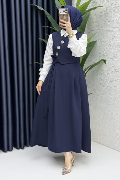 Lalezar Etekli Takım Tesettür Giyim