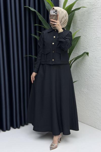 Laya Etekli Takım Tesettür Giyim