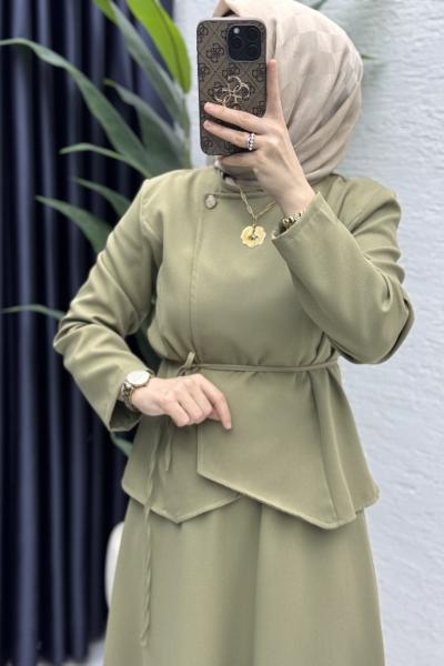 Pera Etekli Takım Tesettür Giyim