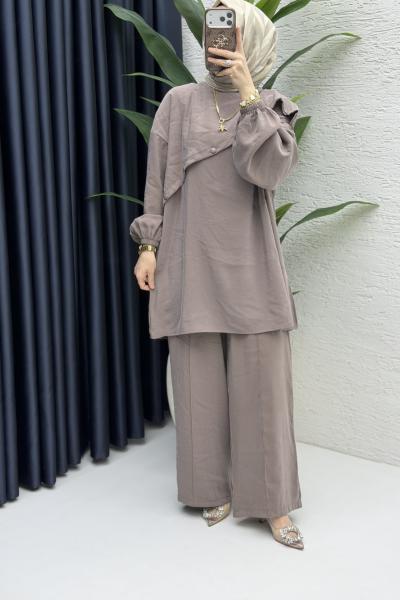 Rezzan Pantalonlu Takım Tesettür Giyim