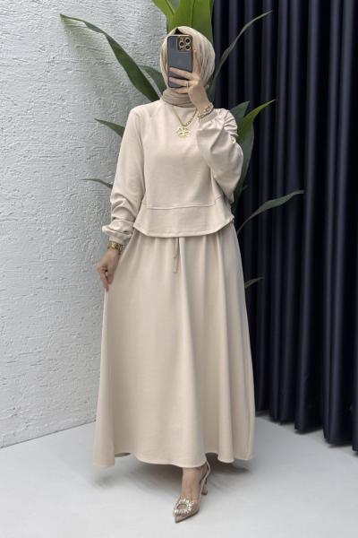 Sezin Etekli Takım Tesettür Giyim