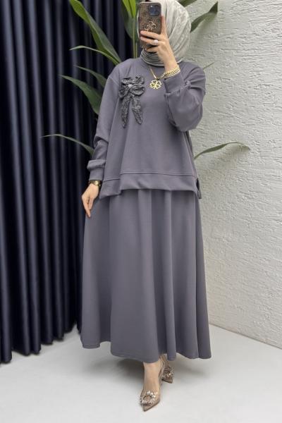 Simla Etekli Takım Tesettür Giyim