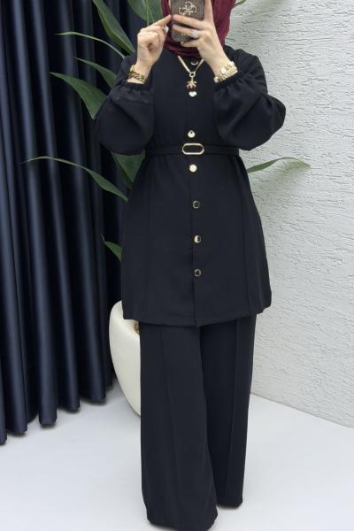 Zennup Pantalonlu Takım Tesettür Giyim